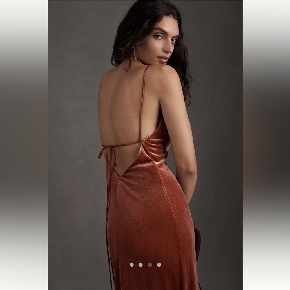 NWT JENNY YOO for BHLDN Anthropologie Stretch Velvet Maxi Dress Sabrina